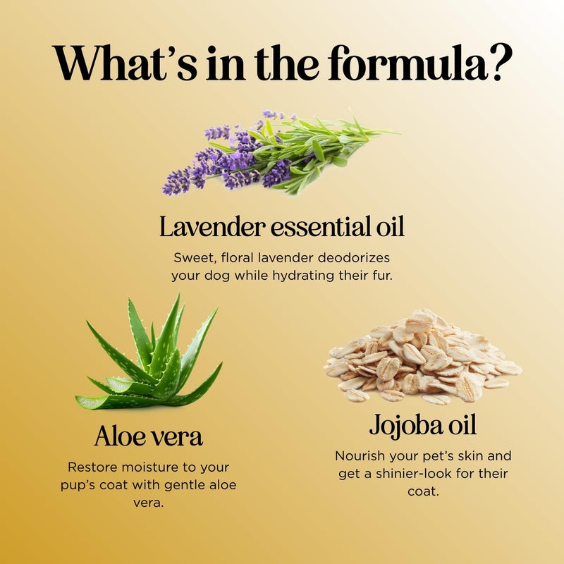 Honeydew Soothing Oatmeal Shampoo for Dogs - Cleansing and Moisturizing Aloe & Oatmeal Dog Shampoo for Smelly Dogs of all Ages & Breeds - Gentle Sulfate and Paraben Free Dog Wash Made in USA (Sweet Cherry) - Image 4